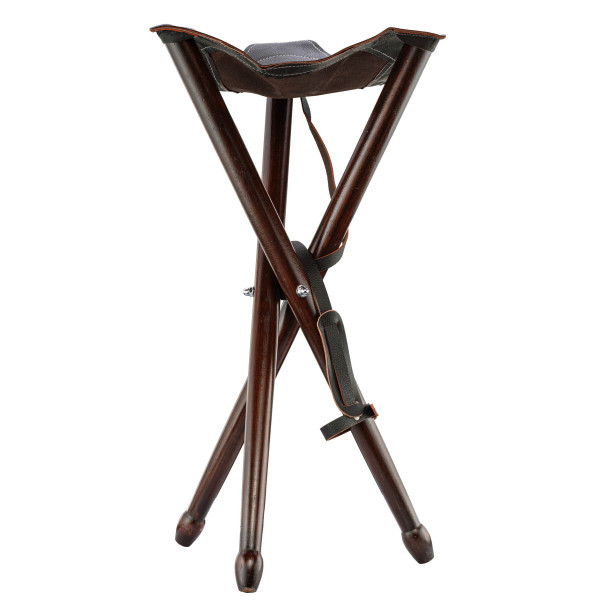 Siège trépied pliant bois - Luxe 65 cm — vue 2