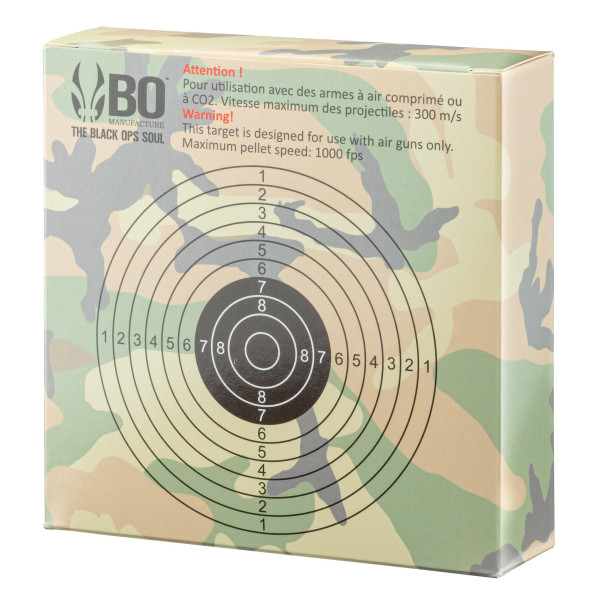 100 cibles cartons 14 x 14 cm — vue 3
