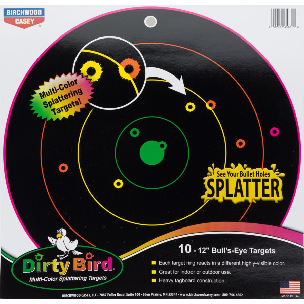 Cible Dirty Birds multicolores - Birchwood Casey — vue 2