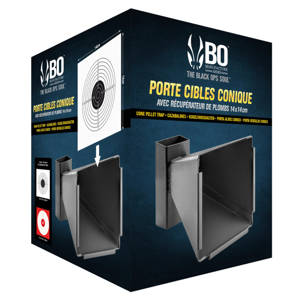 Porte cible conique 14 x 14 cm BO Manufacture en acier — vue 5