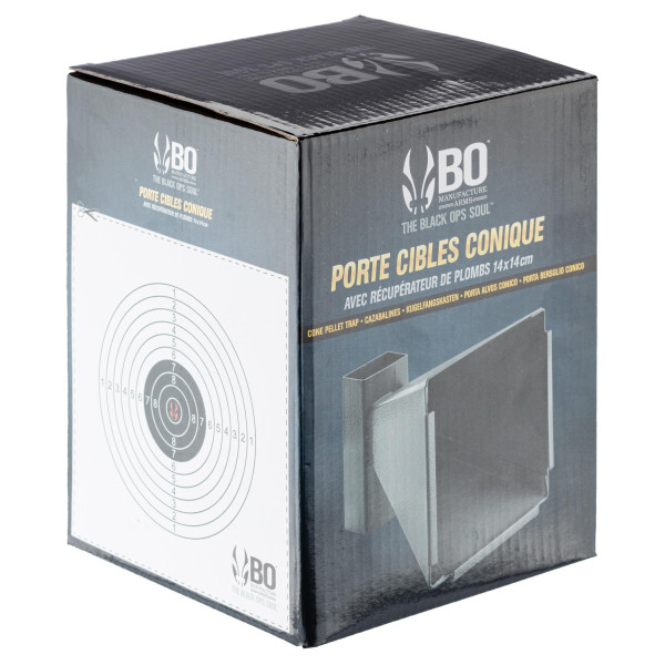 Porte cible conique 14 x 14 cm BO Manufacture en acier — vue 7