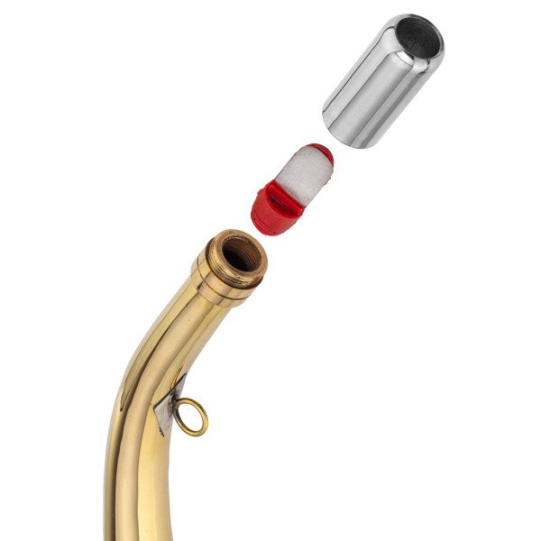 Corne ronde Compiègne 24 cm laiton poli — vue 2