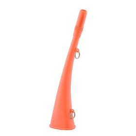Corne d'appel 25 cm ABS orange fluo - Elless