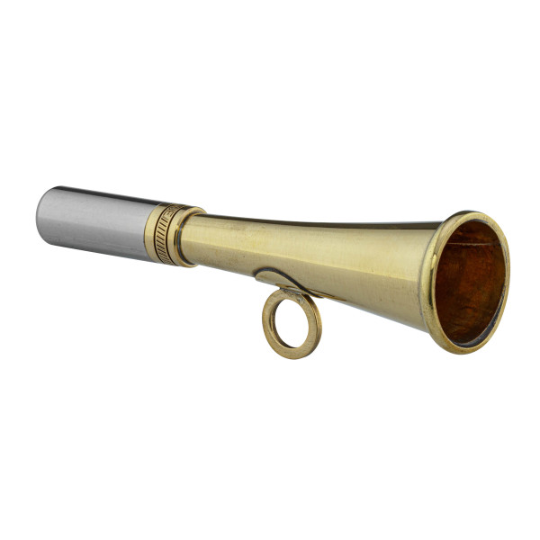 Corne de poche ronde 12 cm laiton poli - Elless — vue 3