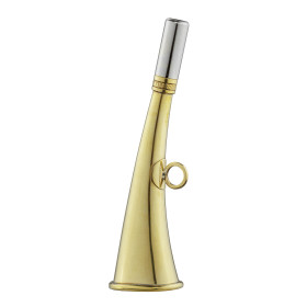 Corne de poche plate 16 cm laiton poli - Elless