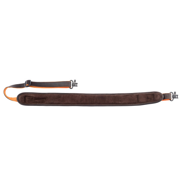 Bretelle carabine en cuir avec cartouchière — vue 5