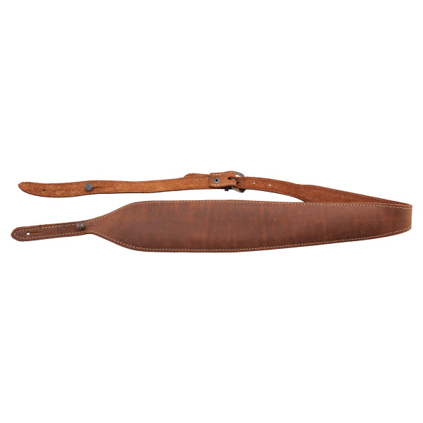Bretelle fusil large cobra anti-dérapante et cuir — vue 2