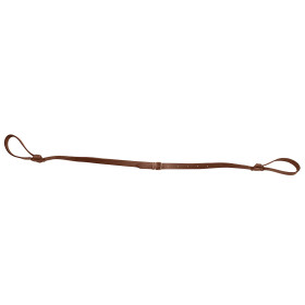 Bretelle cuir pleine fleur double lasso plate - Country Sellerie