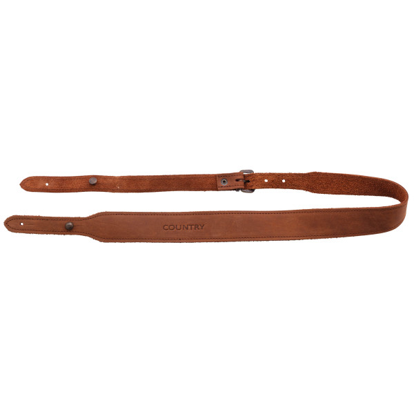 Bretelle carabine en croûte de cuir, boutons - Country Sellerie — vue 3