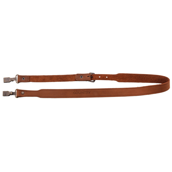 Bretelle fusil en croûte de cuir, mousquetons - Country Sellerie — vue 3