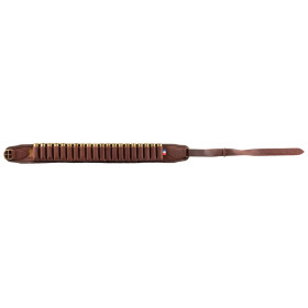 Cartouchières croupon ciré marron à tubes - Country Sellerie