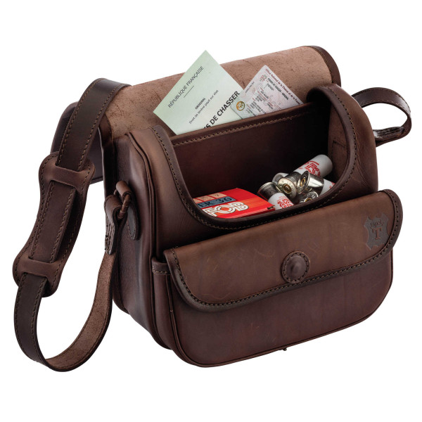 Sac à cartouches en cuir gras — vue 3