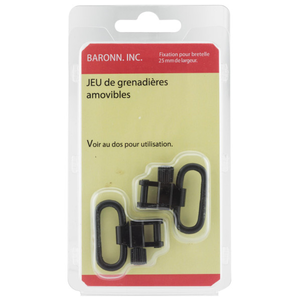 Jeu de grenadières amovibles attache rapide — vue 2