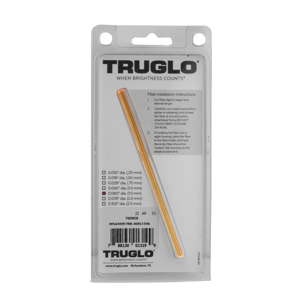 Set de 5 fibres optiques fluo bicolores - Truglo — vue 5