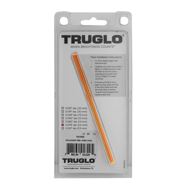 Set de 5 fibres optiques fluo bicolores - Truglo — vue 9