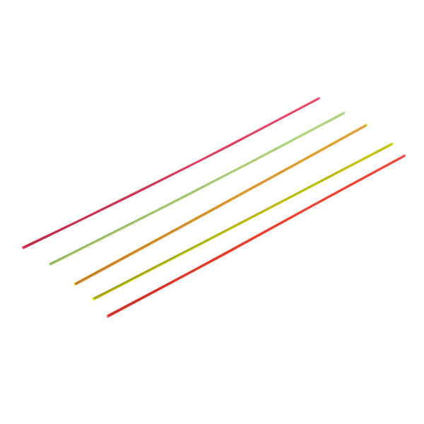 Set de 5 fibres optiques fluo monocolores assorties — vue 3