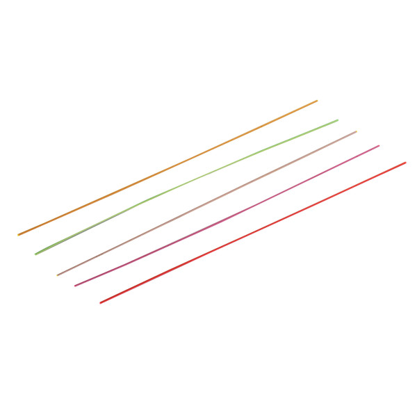 Set de 5 fibres optiques fluo monocolores assorties — vue 7