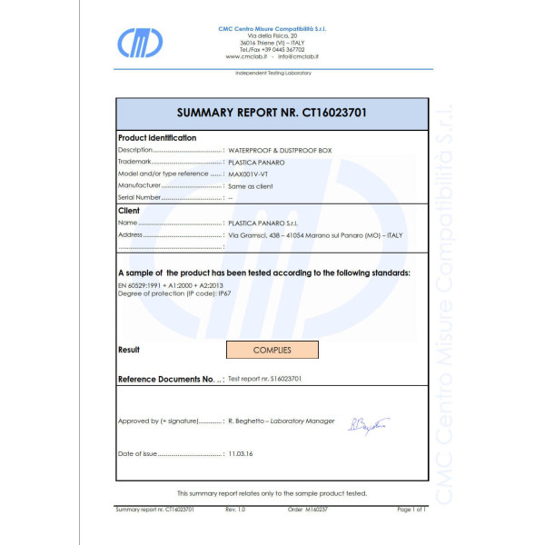 Mallette Waterproof Max 001VT transparente 175 x 115 x h 47mm — vue 3