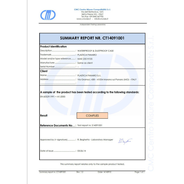 Mallette Waterproof Max 235 x 180 x h 106 mm - Plastica Panaro — vue 6