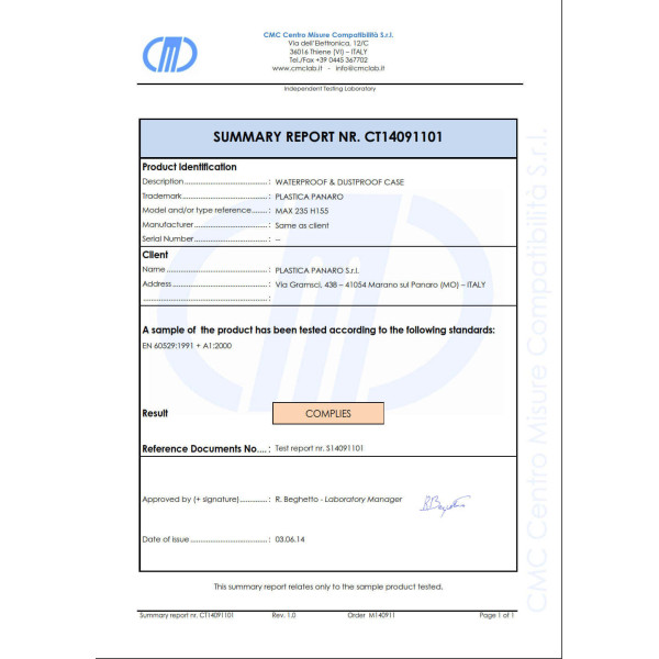 Mallette Waterproof Max 235h 155S 235 x 180 x h 156 mm - Plastica Panaro — vue 7