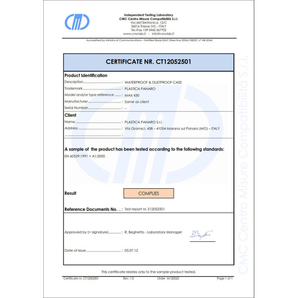 Mallette Waterproof Max 430S 426 x 290 x h 159 mm - Plastica Panaro — vue 7