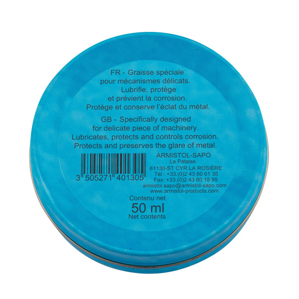 Boîte de graisse de vaseline neutre blanche Helios - Armistol — vue 3