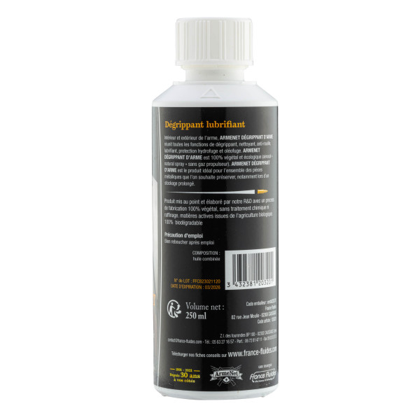 Armenet Dégrippant d'arme (flacon de 250 ml) — vue 2