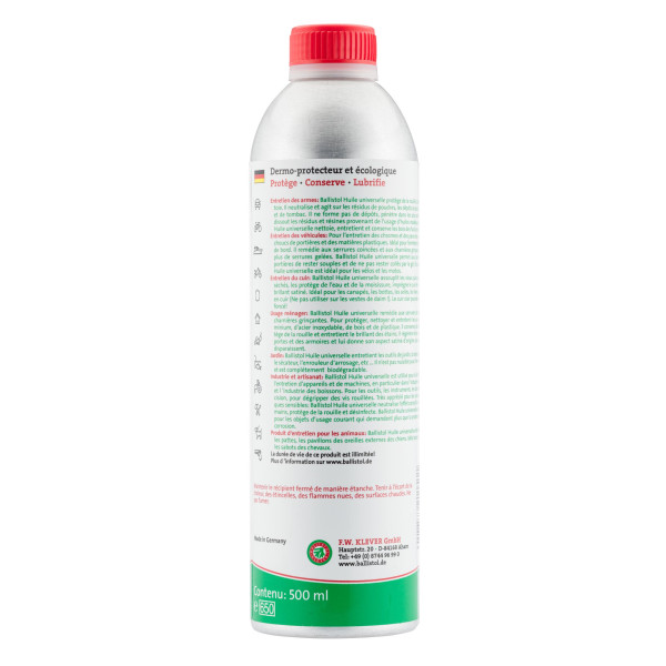 Bouteille huile universelle 500 ml. - Ballistol — vue 2
