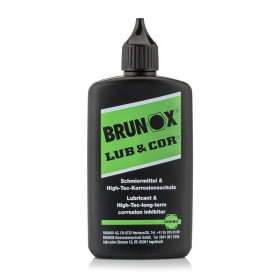 Lubrifiant Lub & Cor en bouteille 100 ml avec orifice goutte à goutte - Brunox