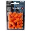 Bouchons d'oreille en polyuréthane orange – SNR 38 dB – Blister de 10 paires