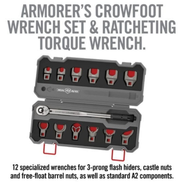 Kit pour AR15 REAL AVID MASTER-FIT Clef dynamométrique + 12 pièces — vue 2