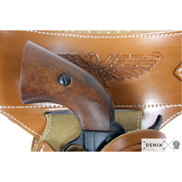 Ceinturon avec un holster sherif pour revolver Western — vue 6