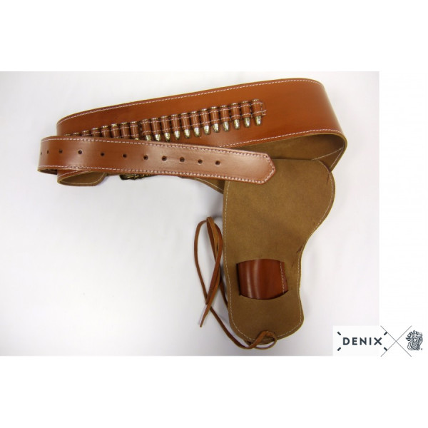 Ceinturon avec un holster sherif pour revolver Western — vue 7