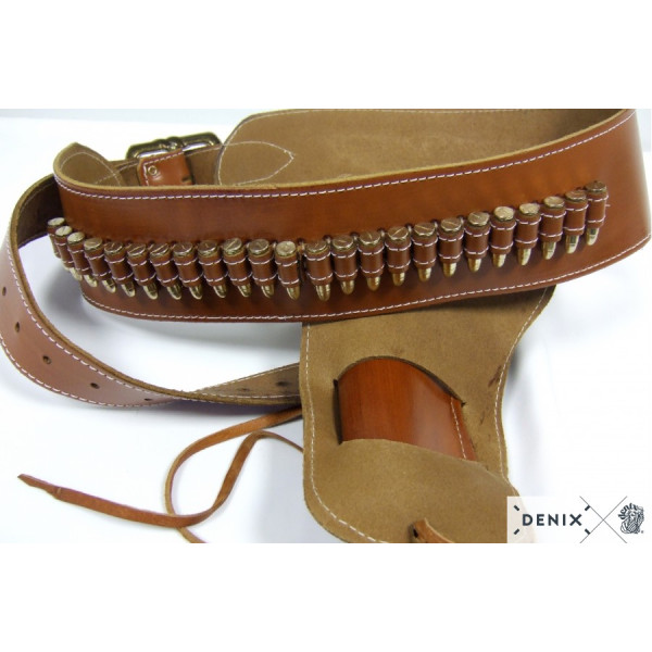 Ceinturon avec un holster sherif pour revolver Western — vue 9