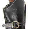 Ceinturon noir avec un holster pour revolver Western — vue 6