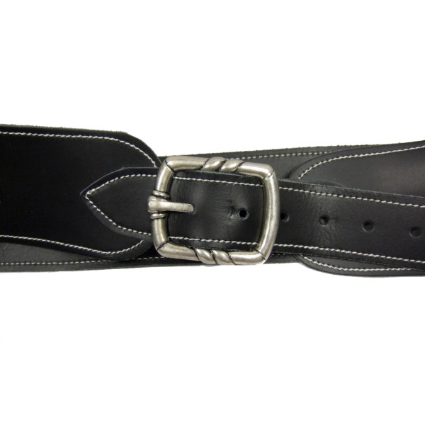 Ceinturon noir pour 1 ou 2 revolvers Western — vue 8