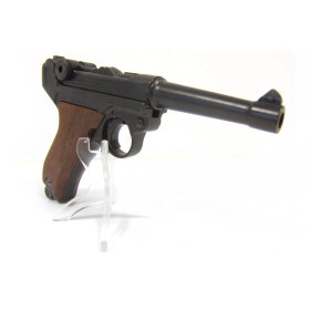 Pistolet Denix Luger P08 Parabellum crosse bois — vue 2