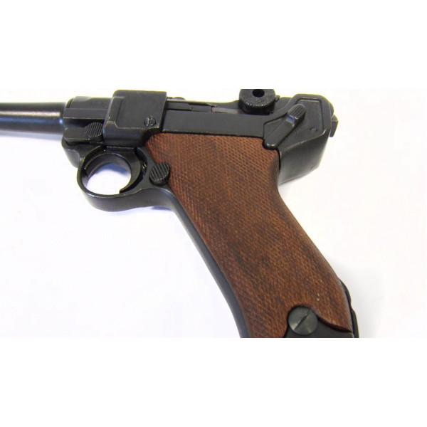 Pistolet Denix Luger P08 Parabellum crosse bois — vue 4