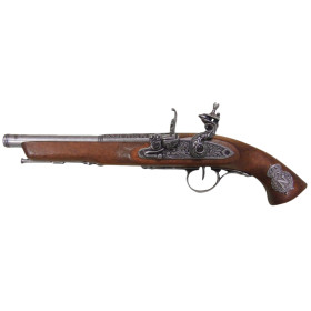 Réplique décorative Denix de pistolet à silex 18ème siècle