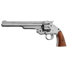 Réplique décorative Denix de Revolver Smith & Wesson 1869 nickelé — vue 2