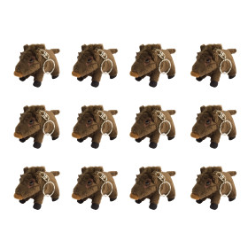 Porte clefs peluche sanglier — vue 2