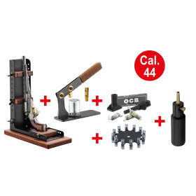 Kit BP Maker Cal 44 et 36 : Presse pour barrillet + support + poire + kit cartouches papier + amorceur