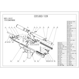 Pièces détachées pour pistolet à air LANGLEY SILENCER