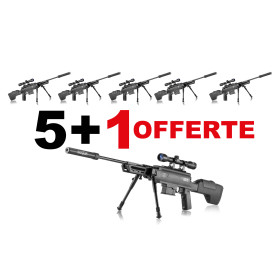 6 Carabines à air comprimé Black Ops sniper dont 1 offerte