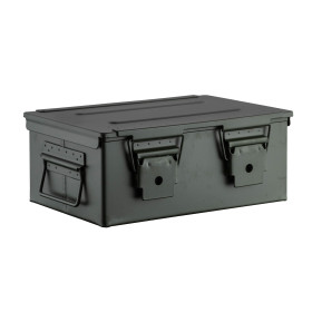 Caisse à munitions métallique verte 33x22x13cm — vue 2
