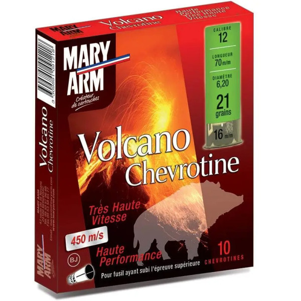 Cartouches Mary Arm chevrotine Volcano Haute vitesse - Cal. 12/70 — vue 7