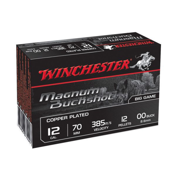 Cartouches Winchester chevrotines cuivrées Haute vitesse - Cal. 12/70 — vue 3