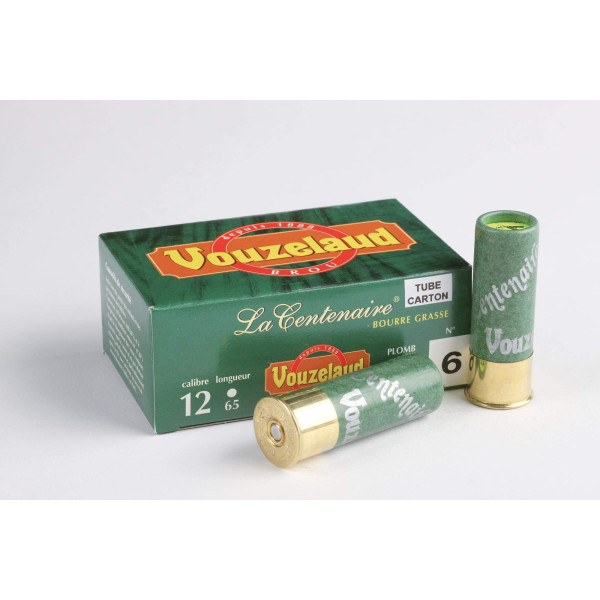 Cartouches Vouzelaud - La Centenaire tube carton - Cal. 12/65 — vue 5
