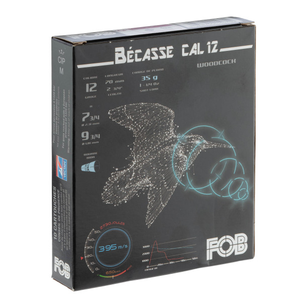 FOB 12/70 Spéciale Bécasse 35g Plomb 7 3/4 + 9 3/4 — vue 7