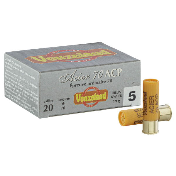 Cartouches Vouzelaud Acier 70 ACP - Cal. 20/70 — vue 2